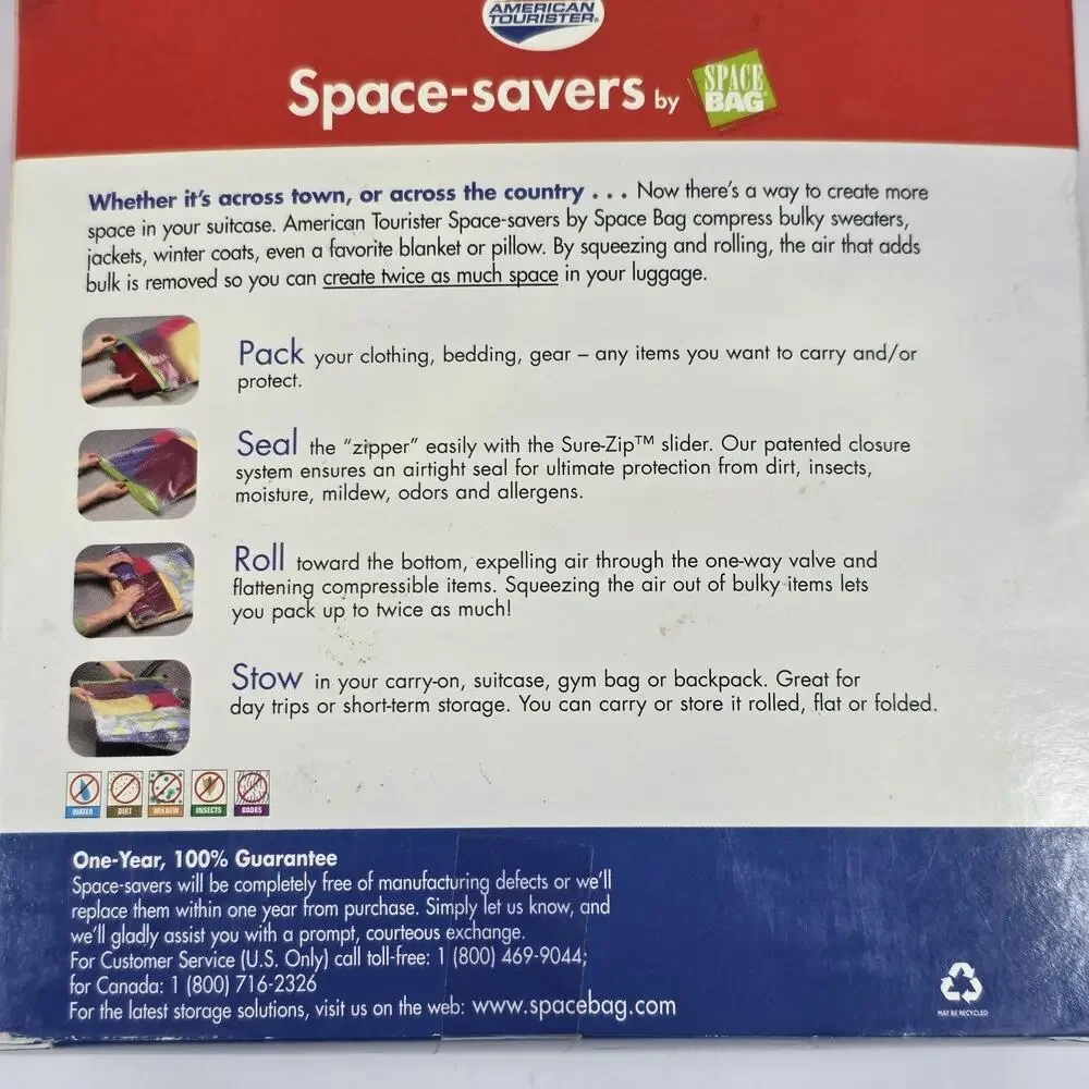 American Tourister Space Savers Travel Compression Bags Carry On set of 3